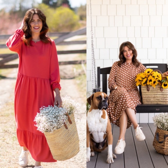 jillian harris  X joe fresh polka dot dress NEW size L - Picture 2 of 7